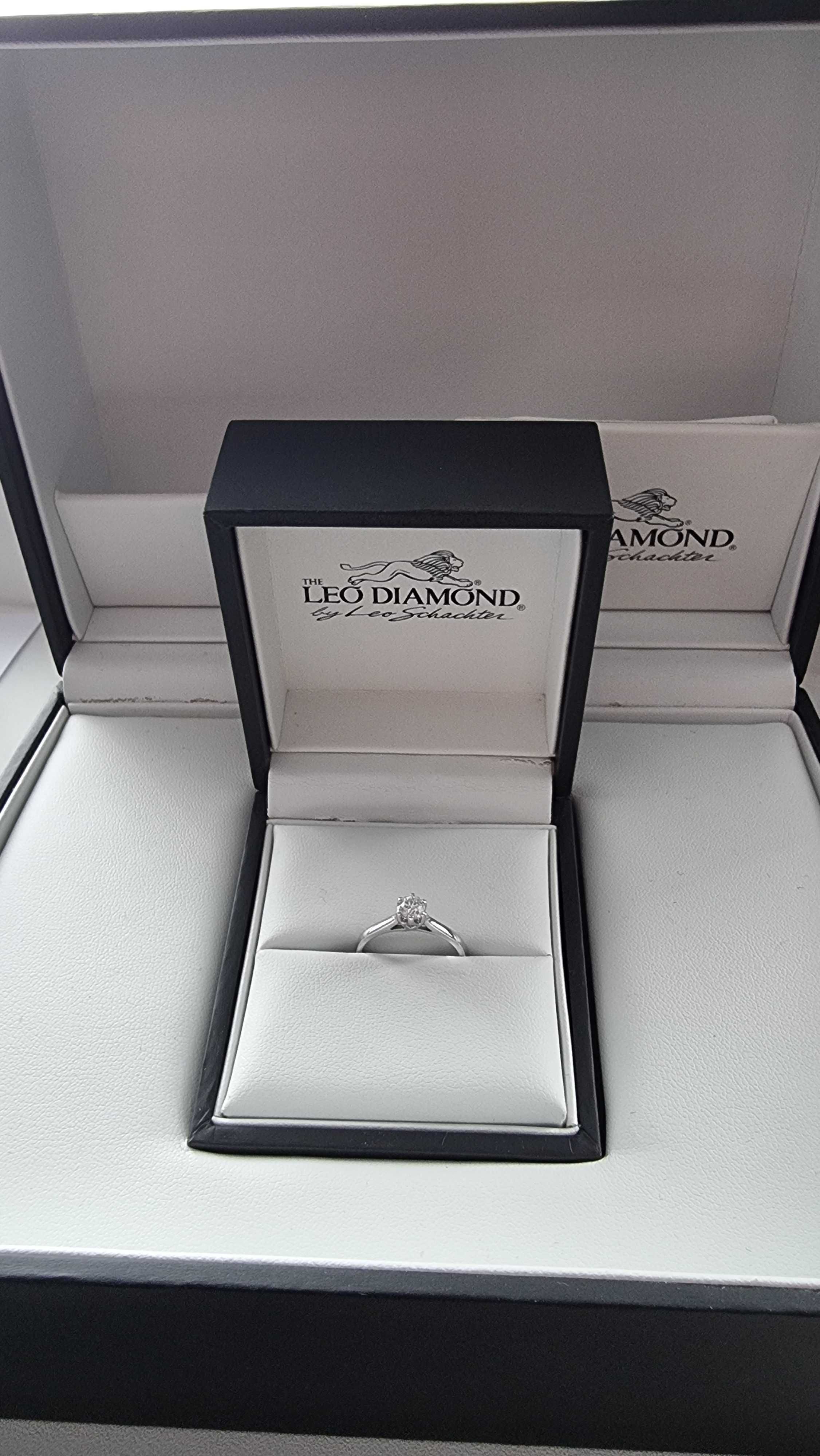 Inel de logodna "Leo Diamond", cu diamant de 0.35ct