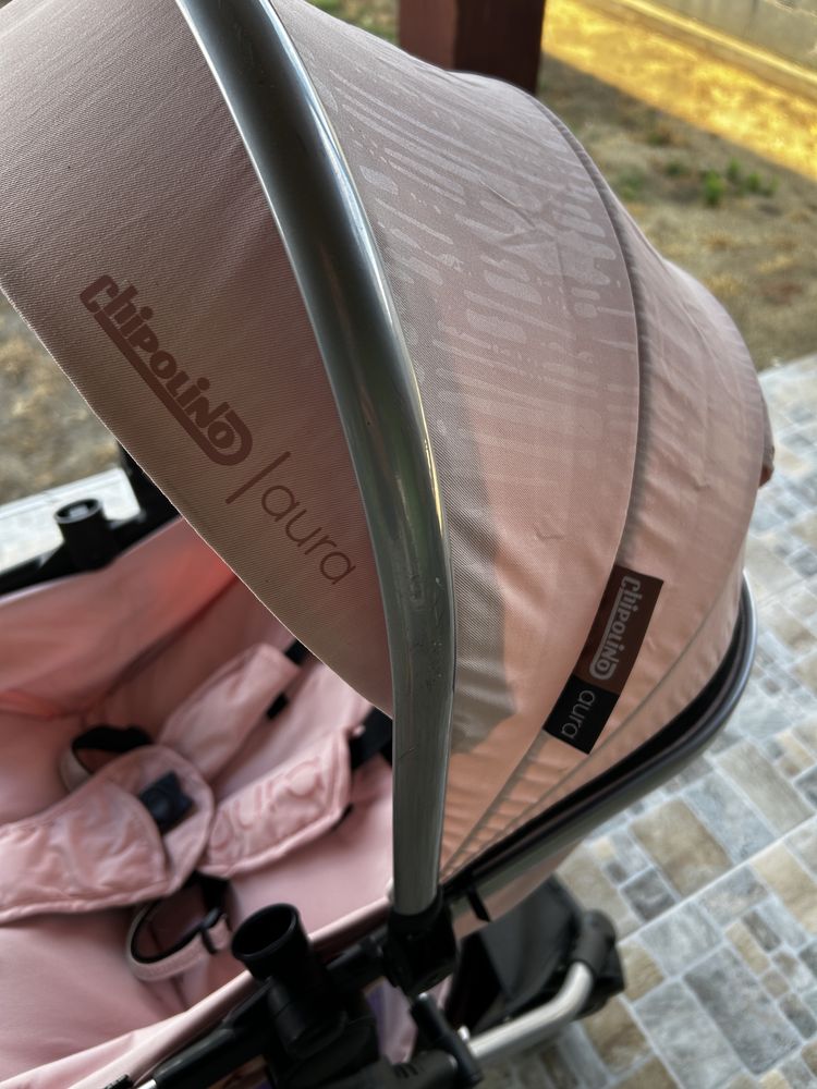 Carucior Chipolino Aura 3 in 1 flamingo