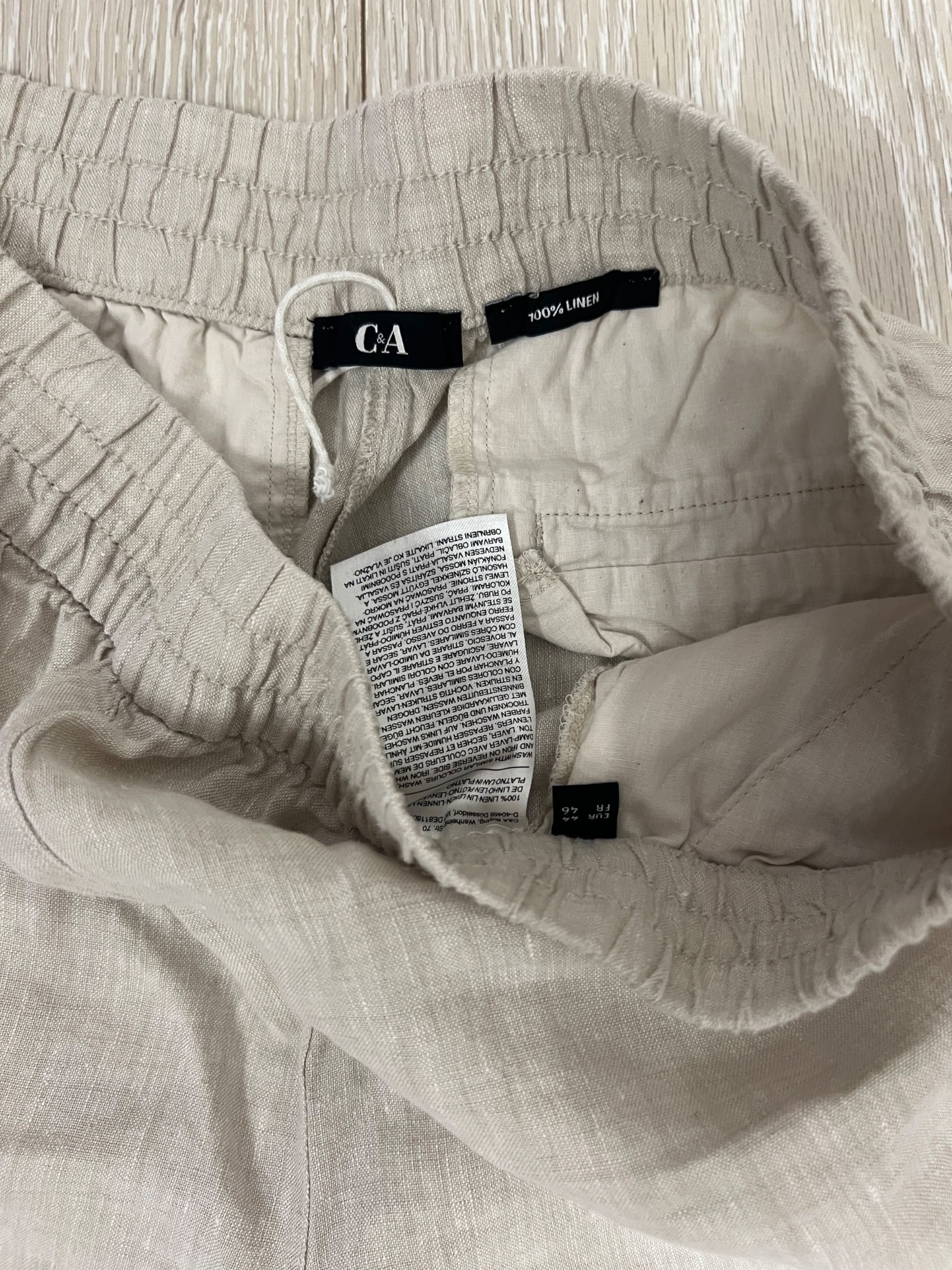 Fusta pantalon sau pantaloni scurti din in