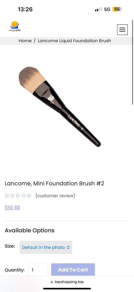 Lancome, Armani Brush, четка за грим