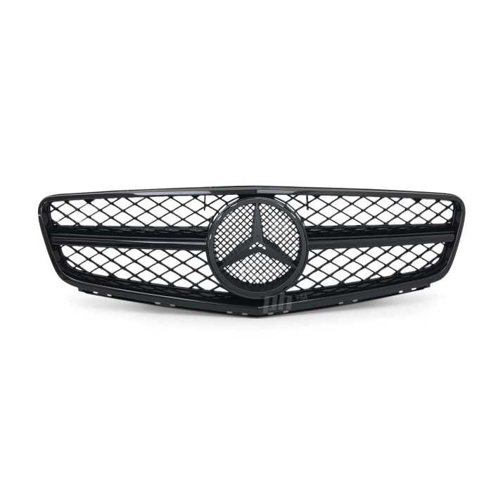 Черна решетка тип AMG за Mercedes C класа W204 седан, комби, 2007-2014