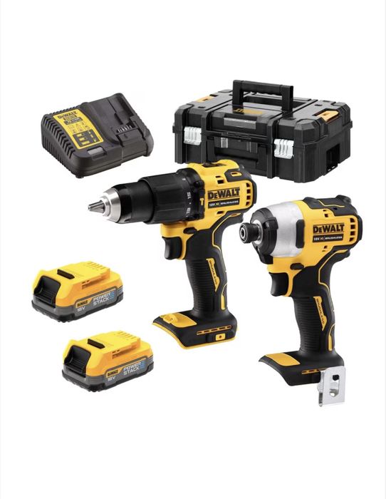 Комплект акумулаторни инструменти DeWALT XR – нов