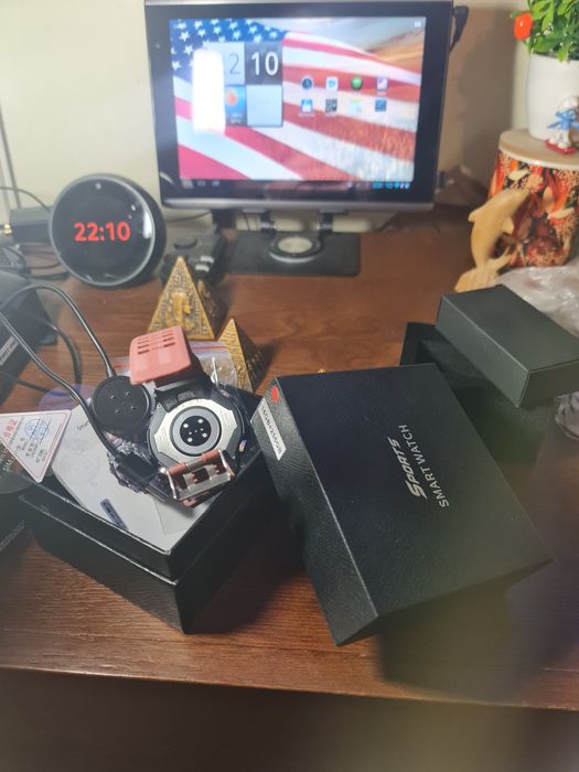 Ceas Smartwatch 4G LTE Wi-Fi GPS model iP68 Q668 16Gb RAM si 256Gb ROM