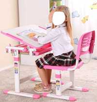 Set birou și scaun pentru copii reglabil pe înălțime VIVO