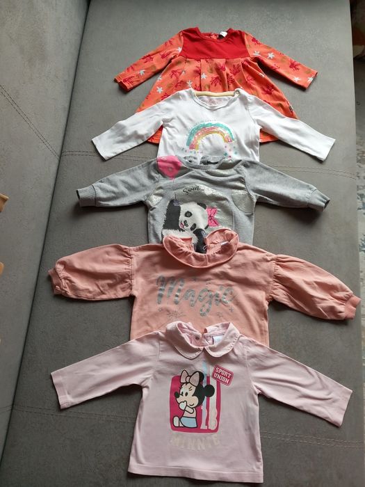 Lot 5 bluze fetita marimea 80 -86