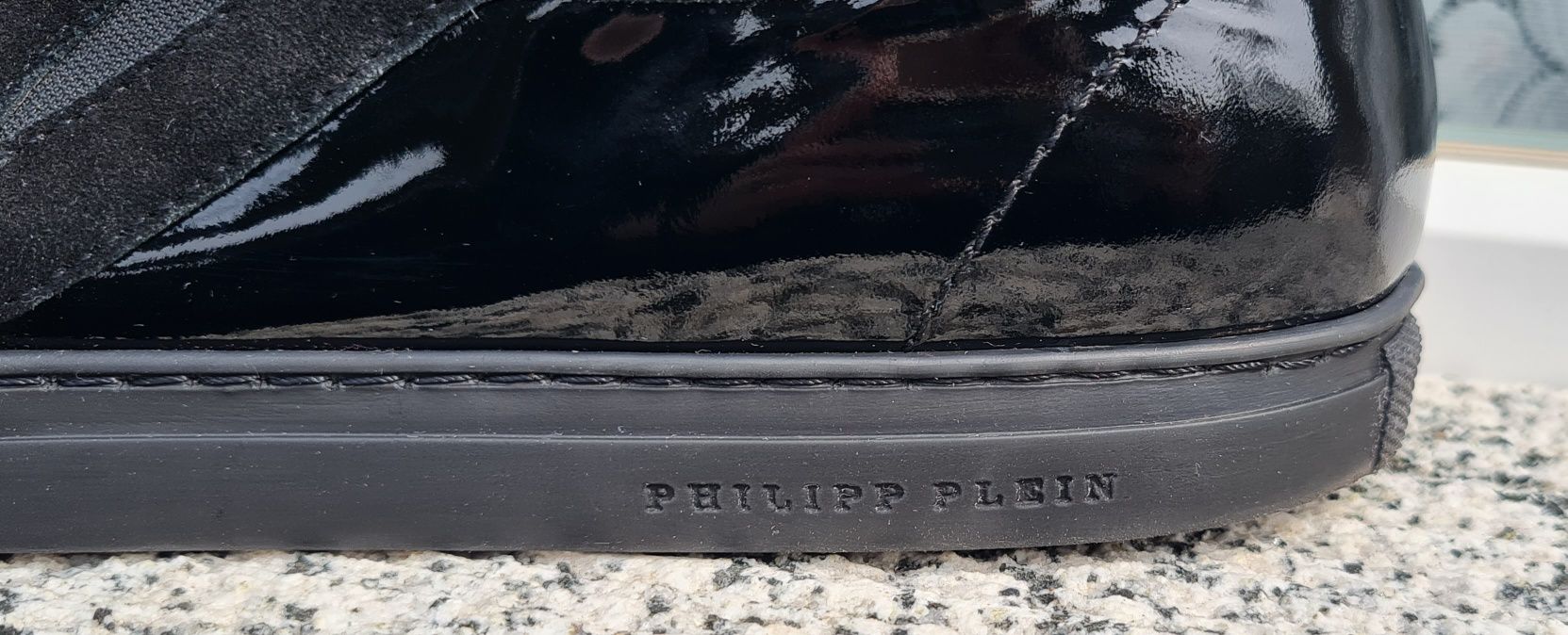 Tenesi/Sneakers bărbați Philipp Plein originali nr. 42 piele" Slip on