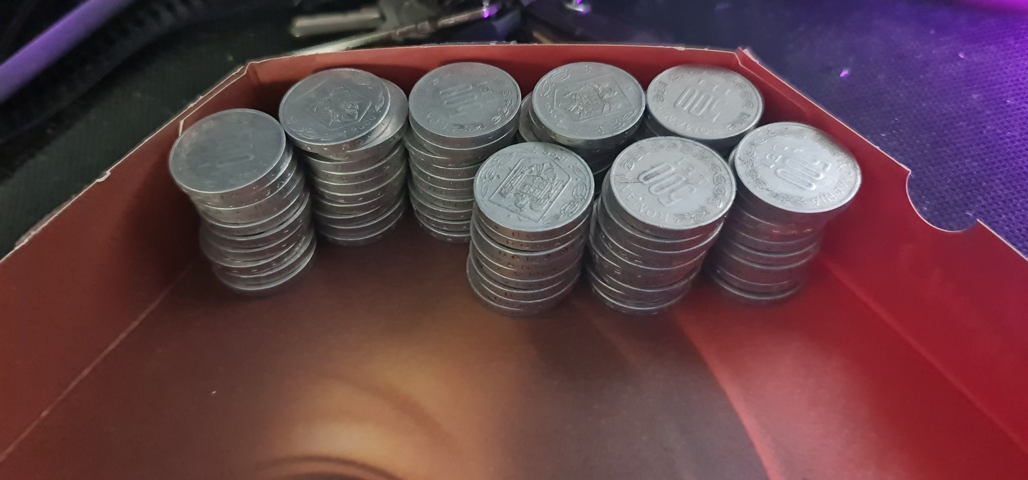 Monede 500 si 1000 lei, anii 1999,2000,2001,2002