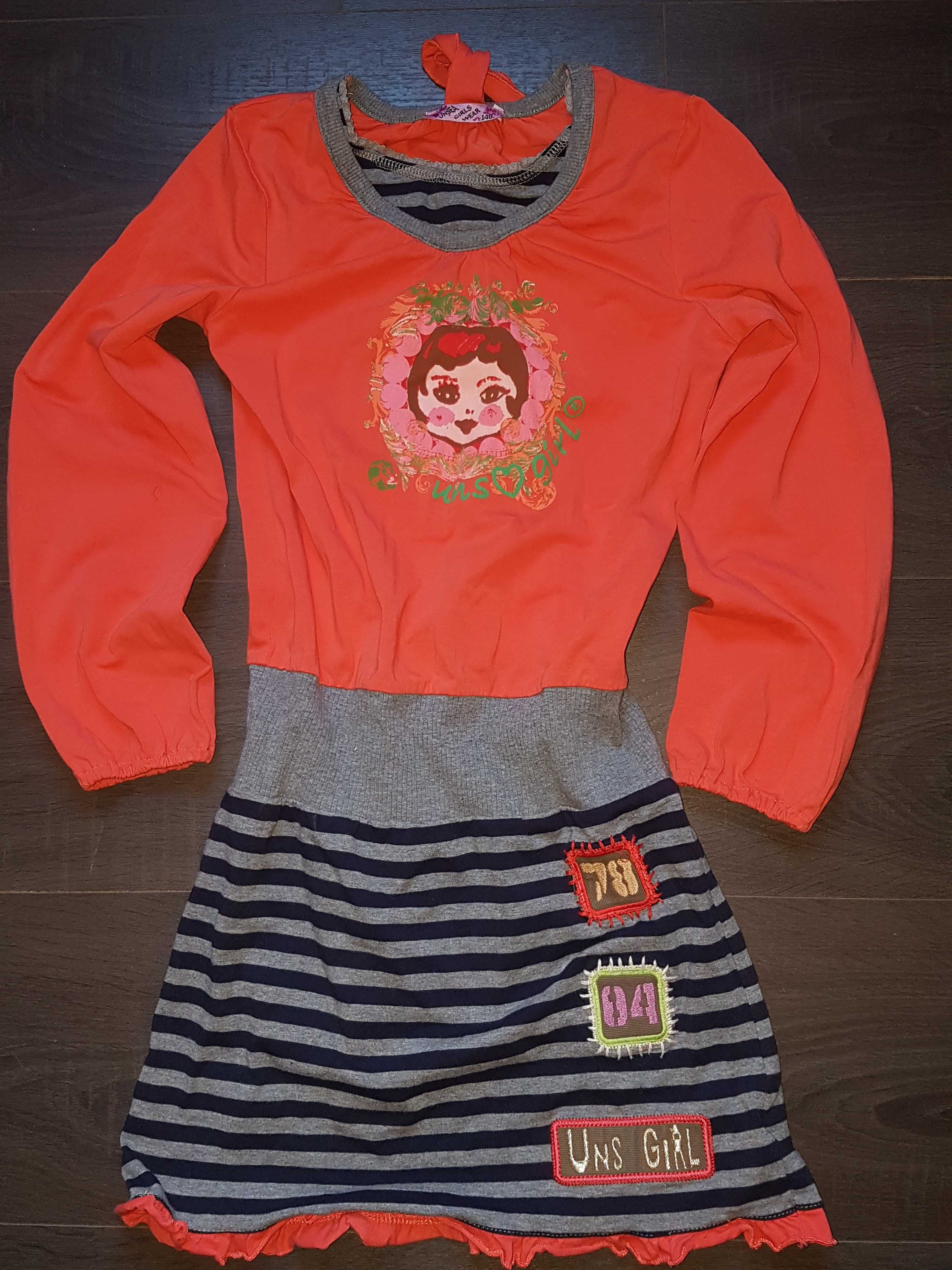 Рокля на unsea girl и пуловер Waikiki за 134-140 см