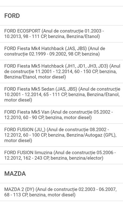 Braț suspensie Ford Fiesta ,Mazda 2 punte față stânga