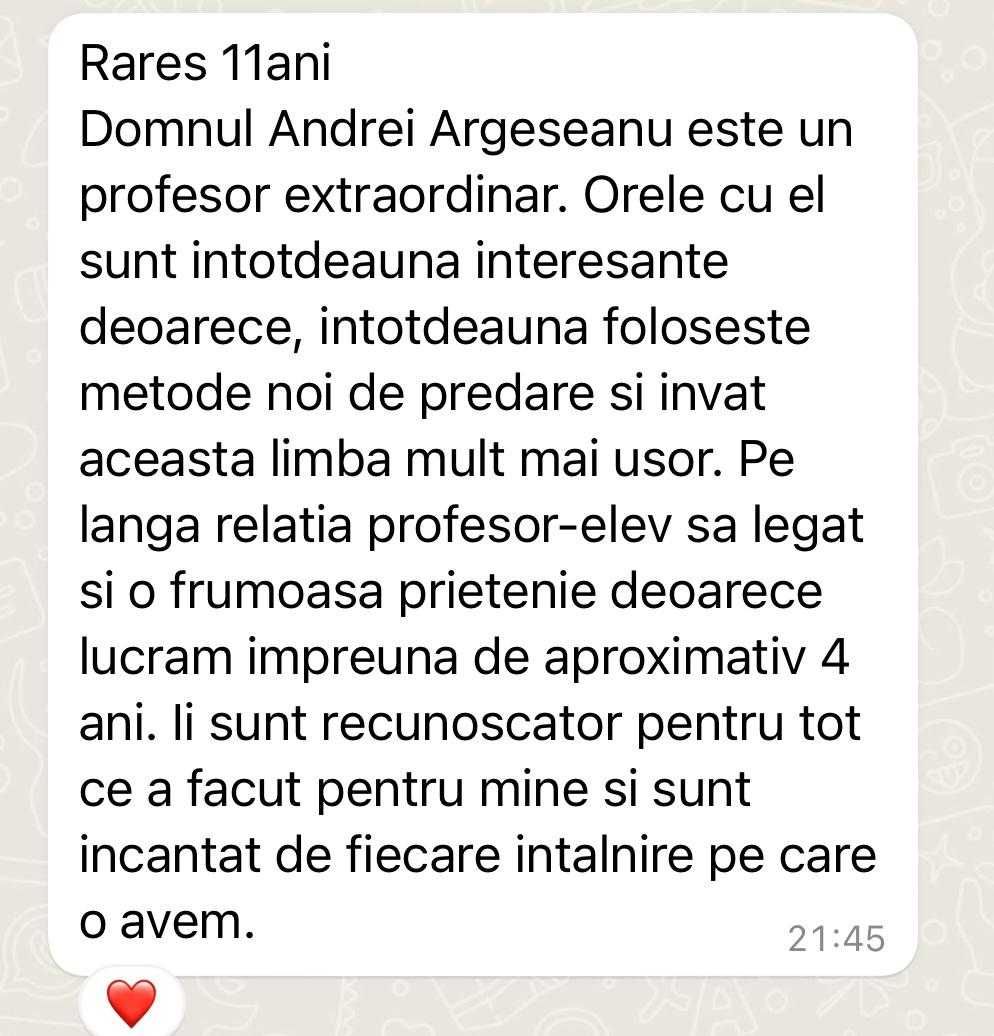 Pregătire Avansată la Engleză cu Profesor Experimentat