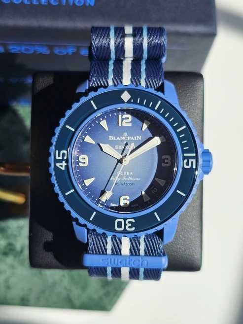 Blancpain x Swatch Scuba оригинален мъжки часовник