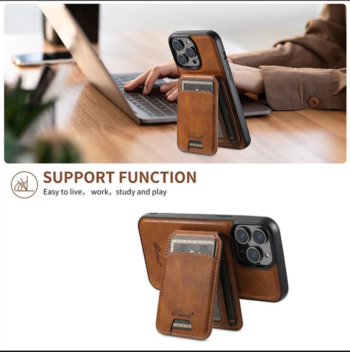 Чехол iPhone Чехол-Кошелек для 12-16 Pro и Max