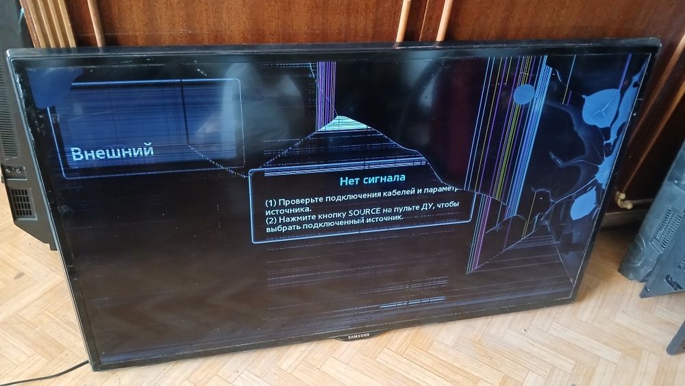 Телевизор samsung ue40es6577u с разбитым экраном