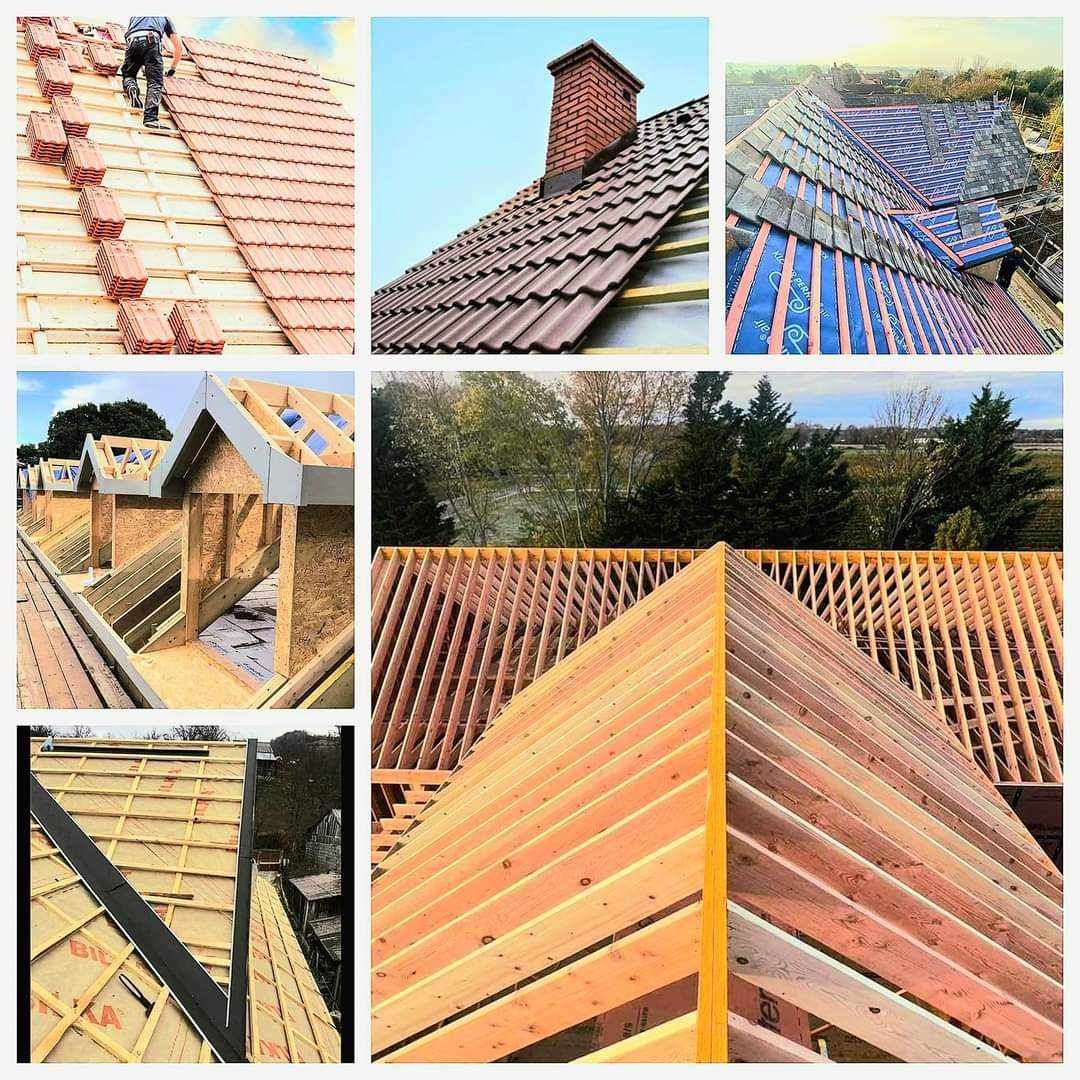 Reparații acoperișuri/Montaj Țiglă ceramică/Dulgheri Hidroizolații
