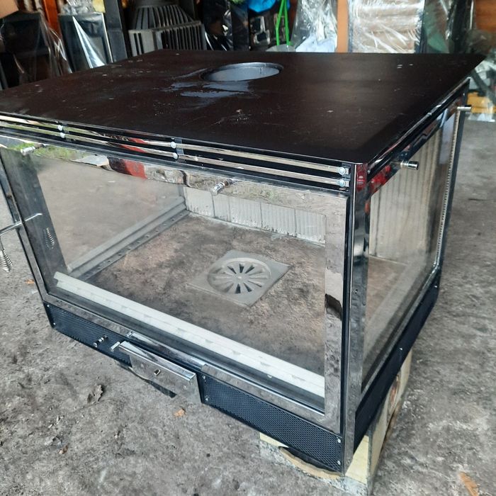 Focar șemineu panoramic de 20 kw cu 2 ventilatoare