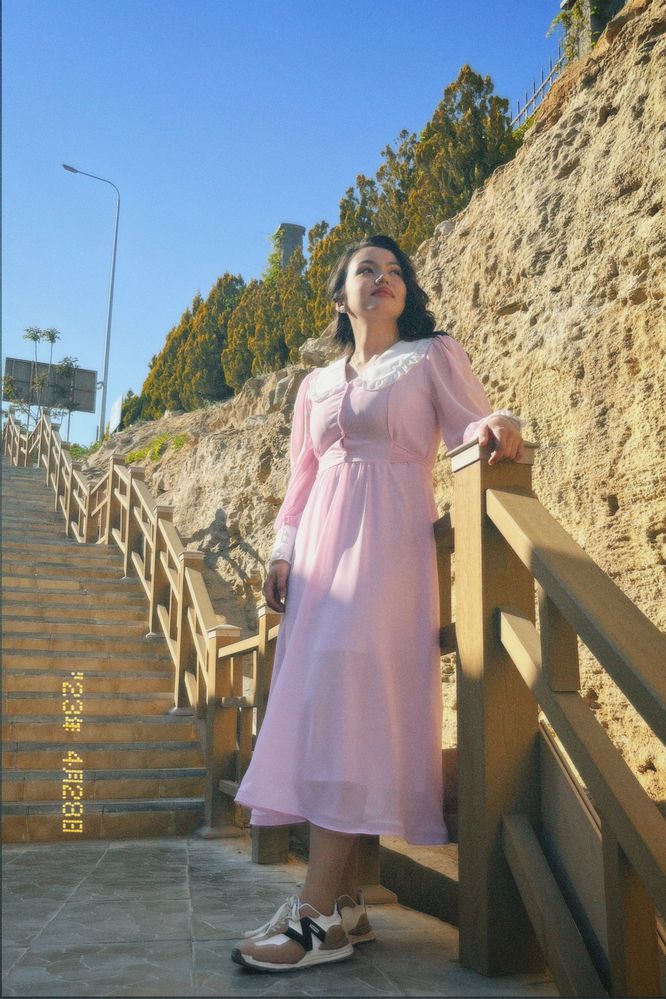 Воздушное нежно розовое платье