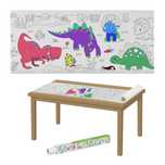 Rola hartie de colorat pt copii XXL autoadeziva Dinosaur 300 x 38.5 cm
