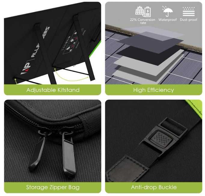 Panou fotovoltaic portabil ALLPOWERS 200W AP-SP-033-BLA