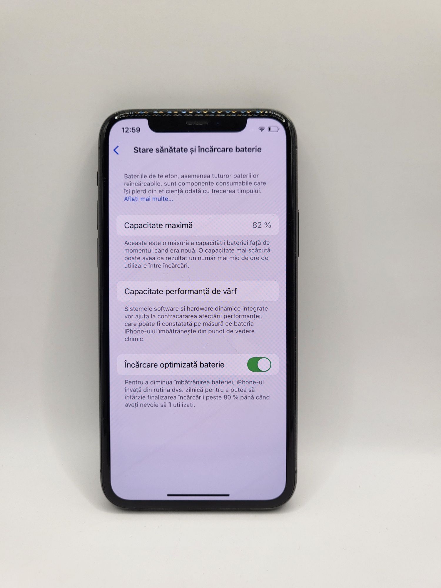 iPhone 11 Pro Matte Space Gray 64 GB Sănătate Baterie 82%