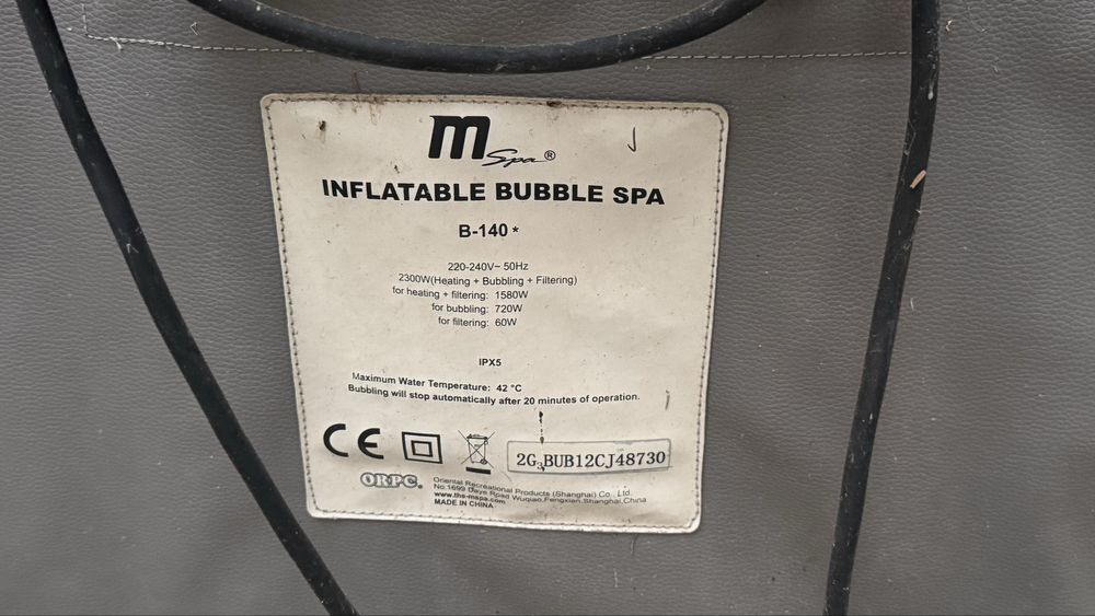 Джакузи MSpa Inflatable Bubble Spa B-140