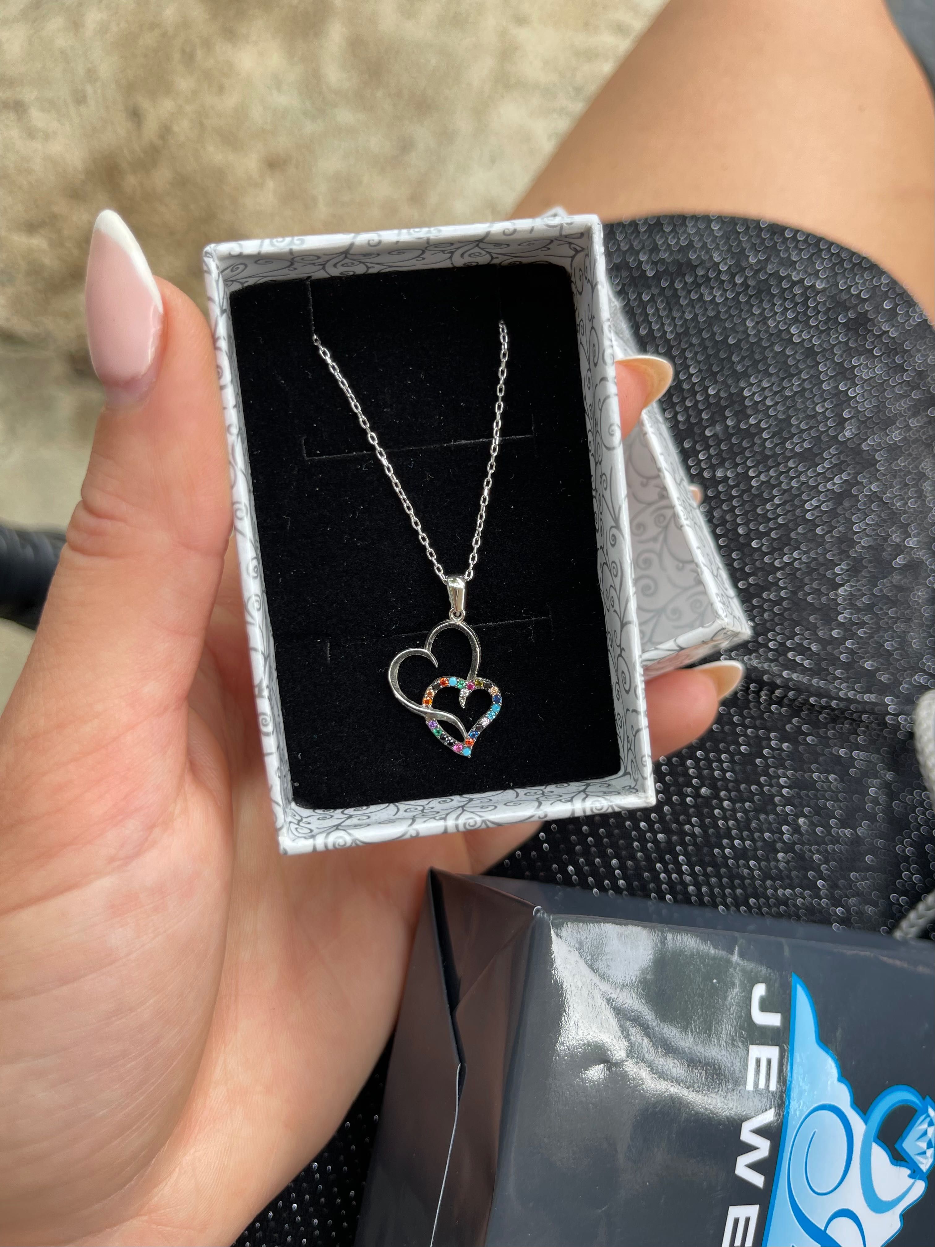 Сребърно колие Ice jewelry