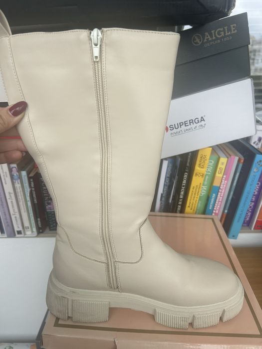 Lynfield ботуши , бежови, еко кожа