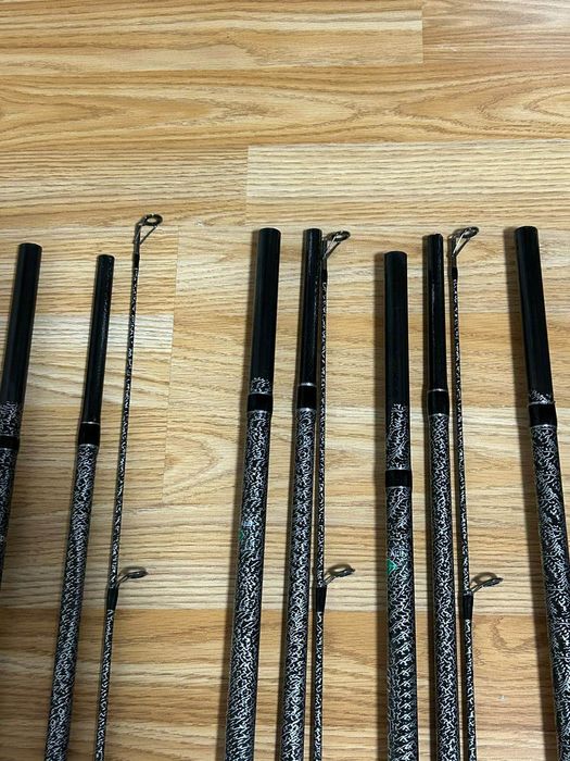 SET 4 Lansete Crap Diamant Alb 3.60 4.0Lbs din 3 Tronsoane