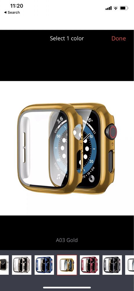 iwatch 4/5/6 44mm carcasa protectie sticla folie