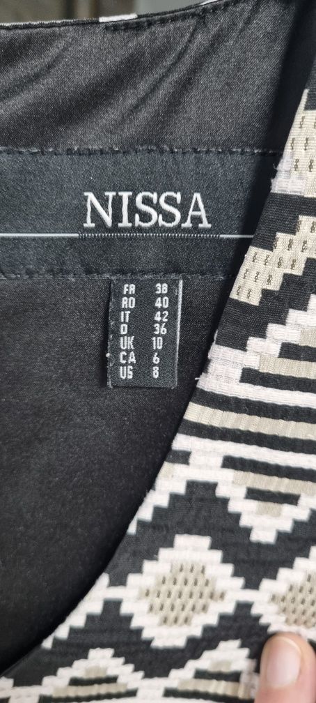 Rochie de seara conica cu imprimeu NISSA