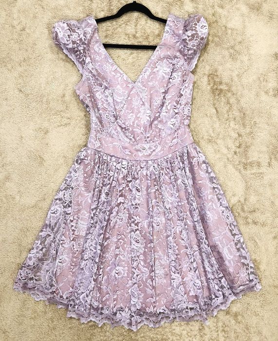 Rochie mov din dantela (10)