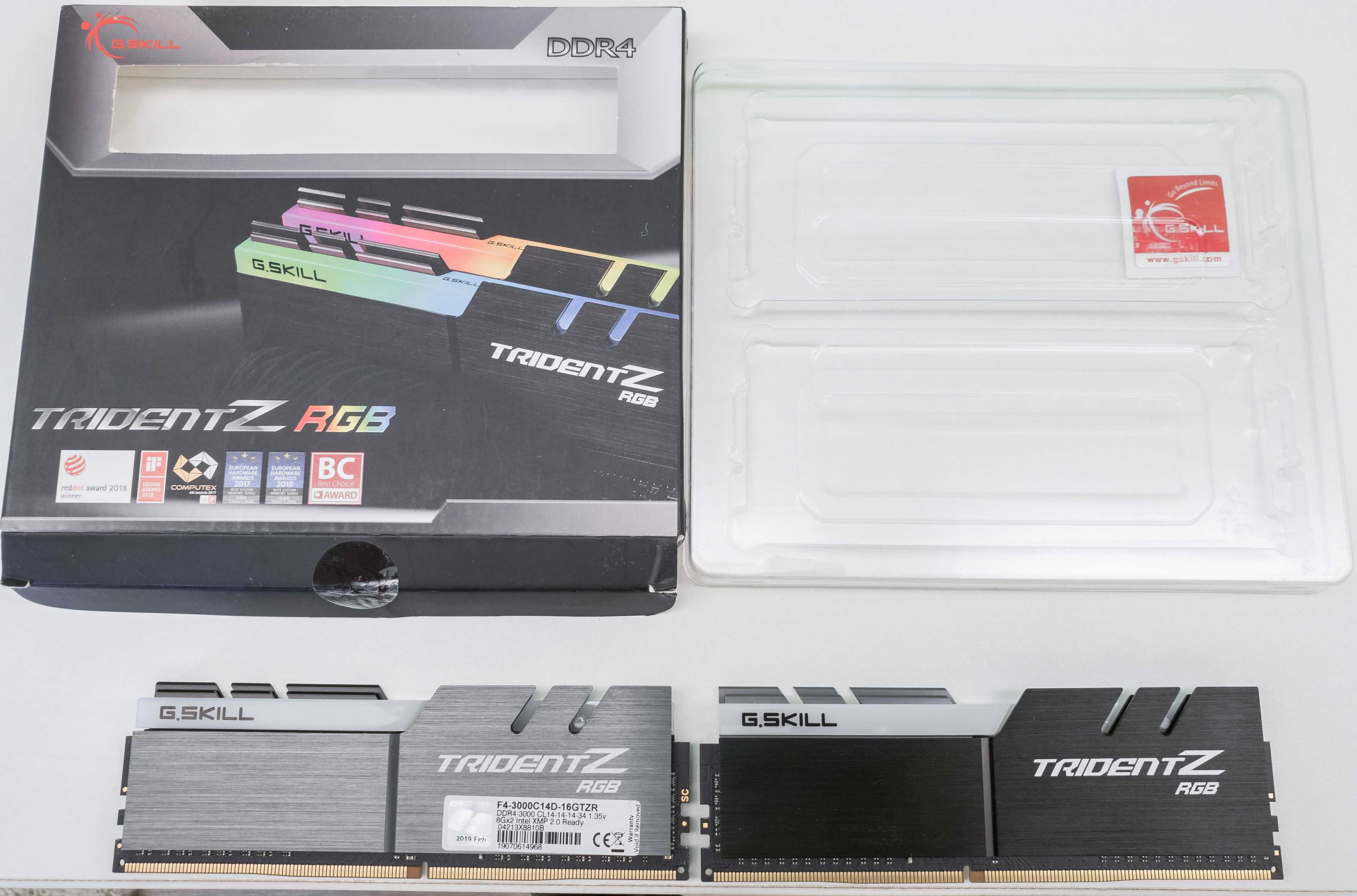 G.Skill Trident Z RGB 16GB DDR4-3000MHz (2x8GB) CL14 1.35v KIT