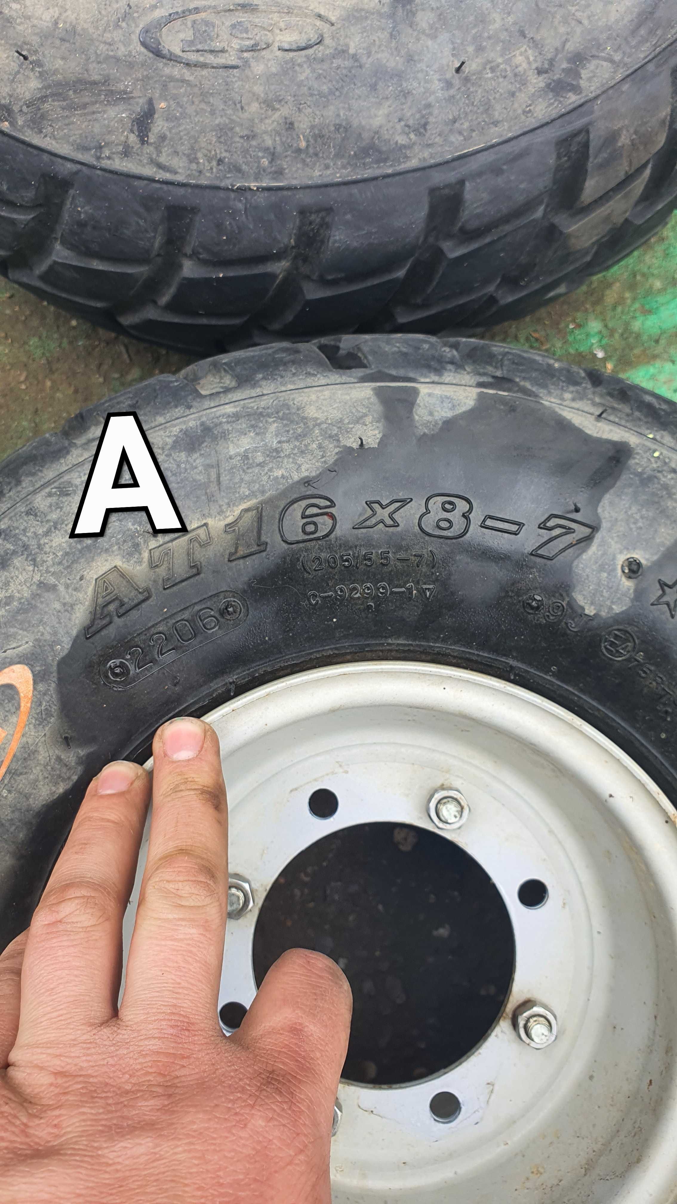 Ca in poze-Set-Jante MODULARE-16x8-7-4 Gauri-Atv 125cc 150cc-Defender