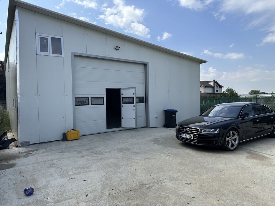 Hala de vanzare, acces din DN 3