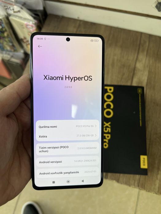 Poco X5 Pro 5G 8/256G Blue idealni sastayana