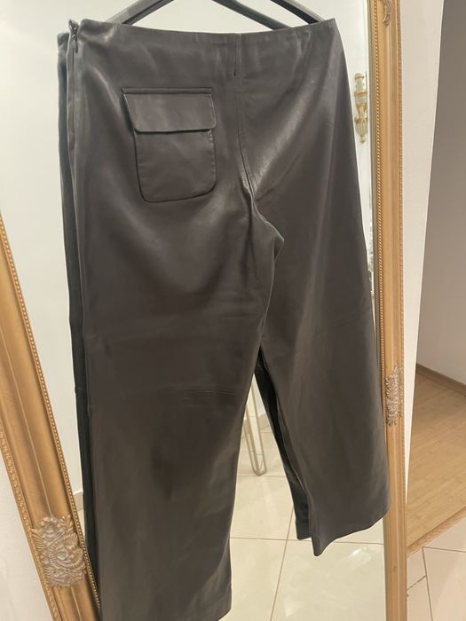 Pantaloni de piele Stefano Pilati