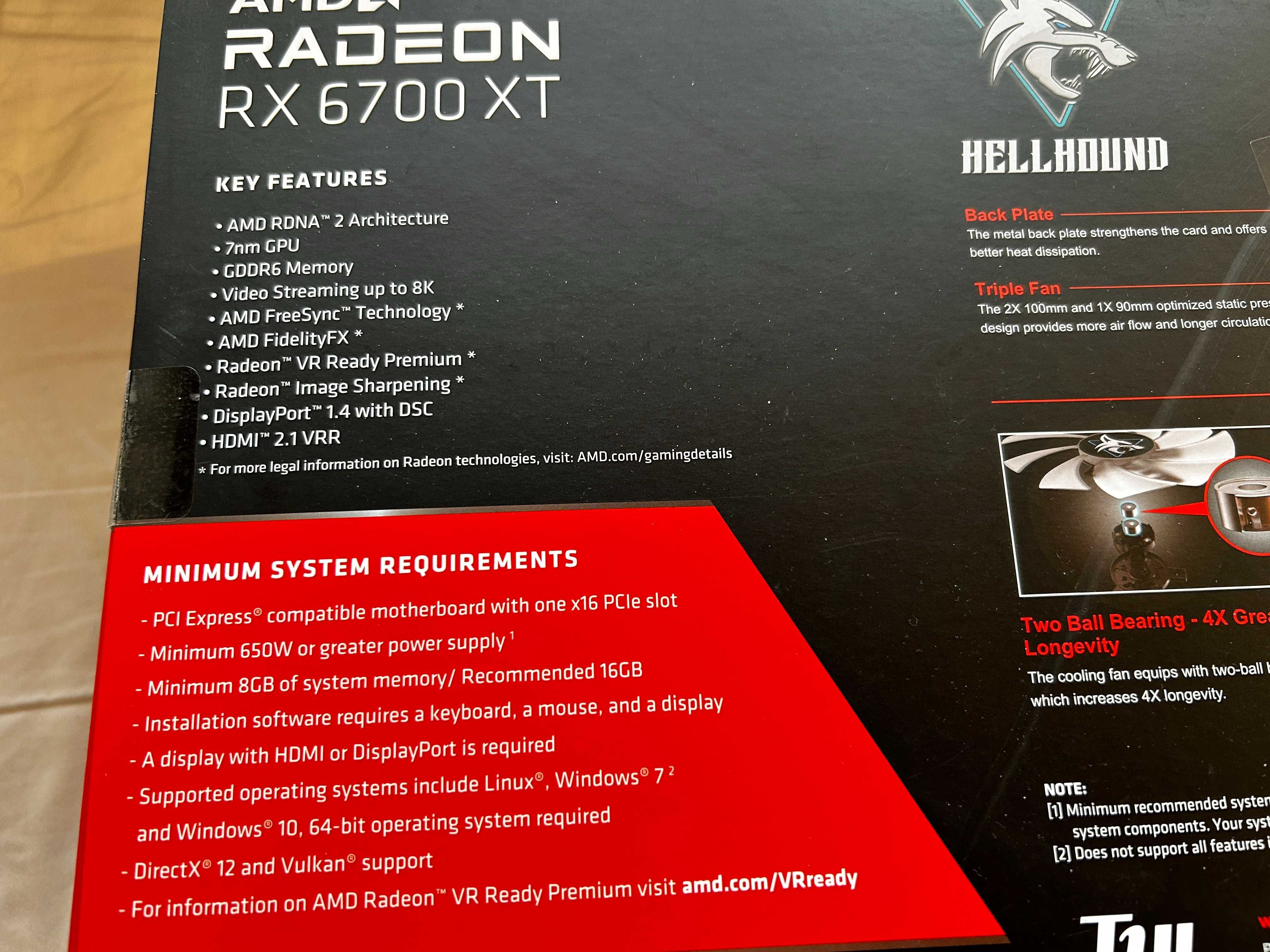 Видеокарта Power Color HeLLhounD RX 6700XT AMD Radeon 12gb GDDR6