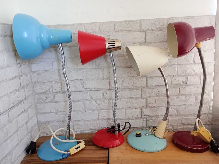 Стара настолна лампа от соца 4 броя