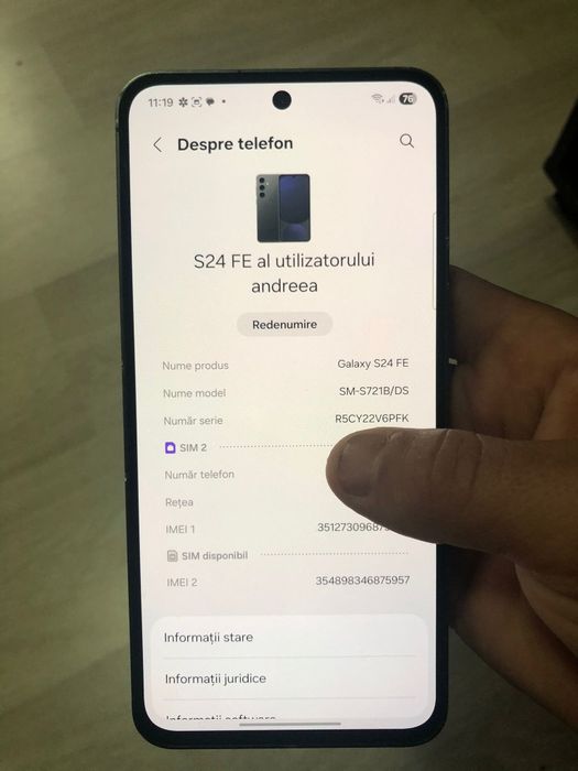 Schimb cu iphone s24 fe