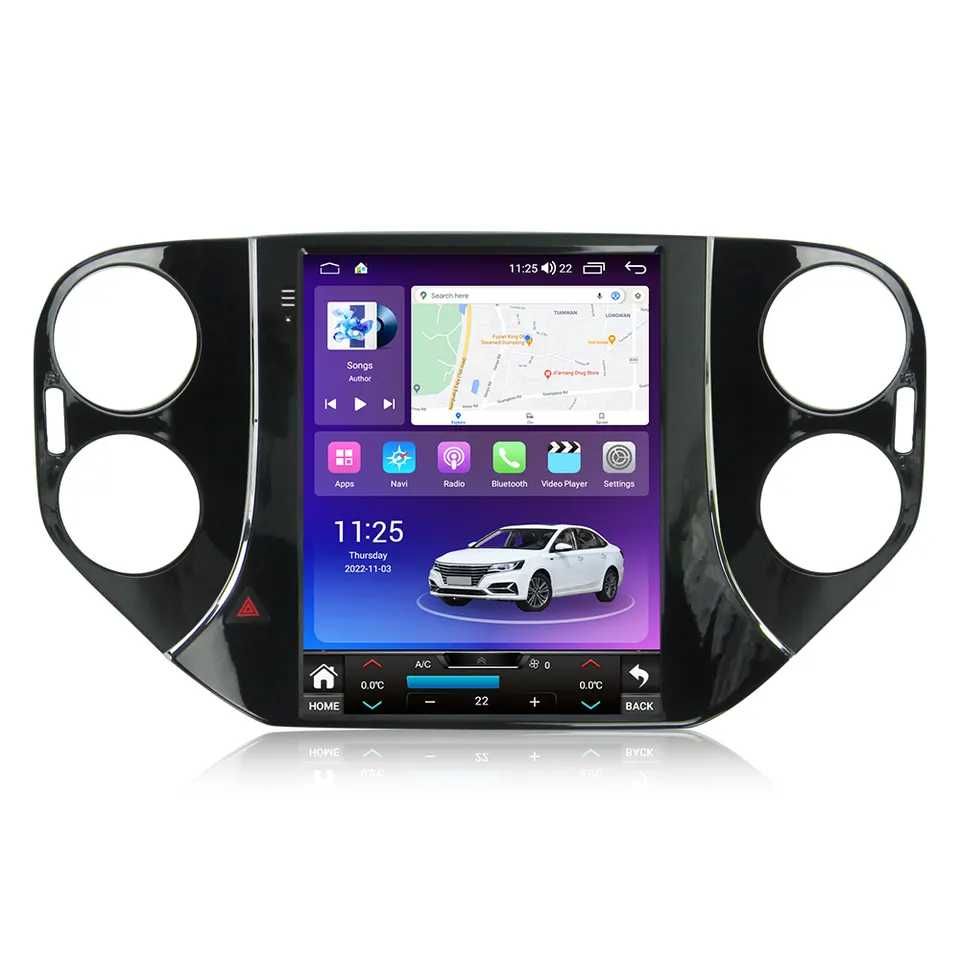 Navigatie Android TESLA VW Tiguan 2007 - 2018 1/6 Gb Ram Waze Carplay