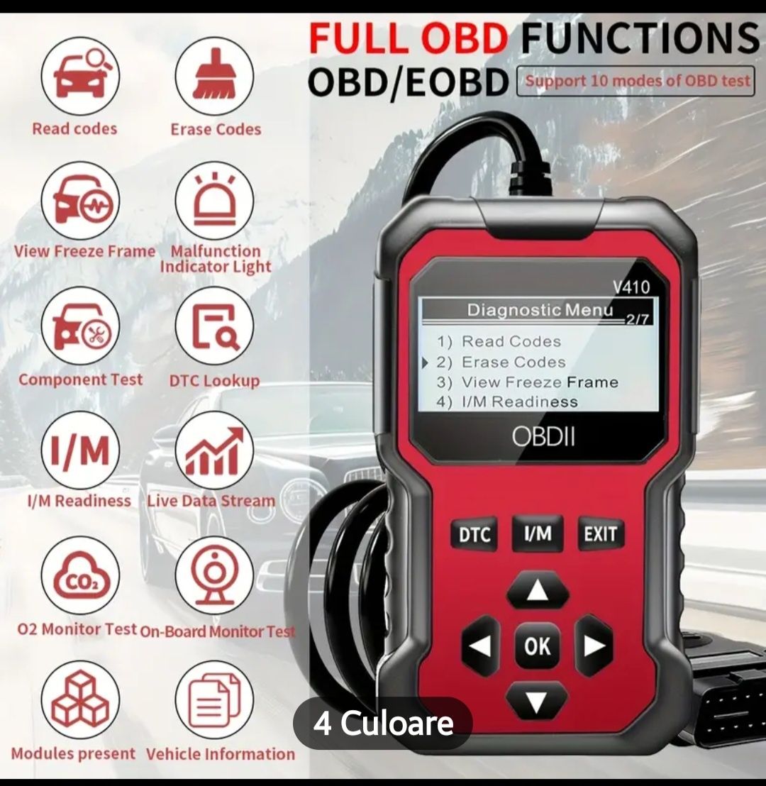 Tester auto OBD 2 diagnoza obd model 2025