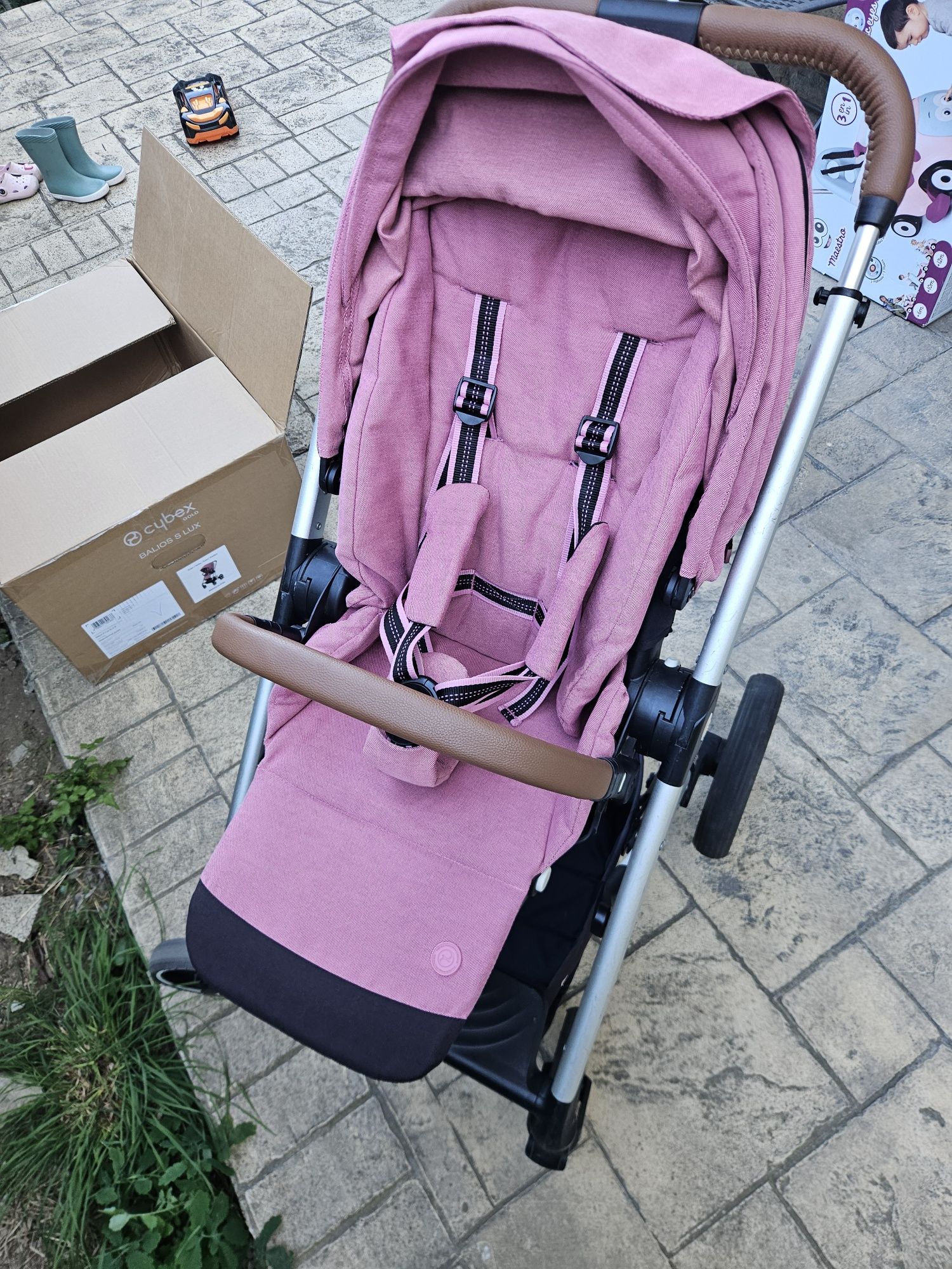 Cybex Balios S Lux детска количка розов цвят