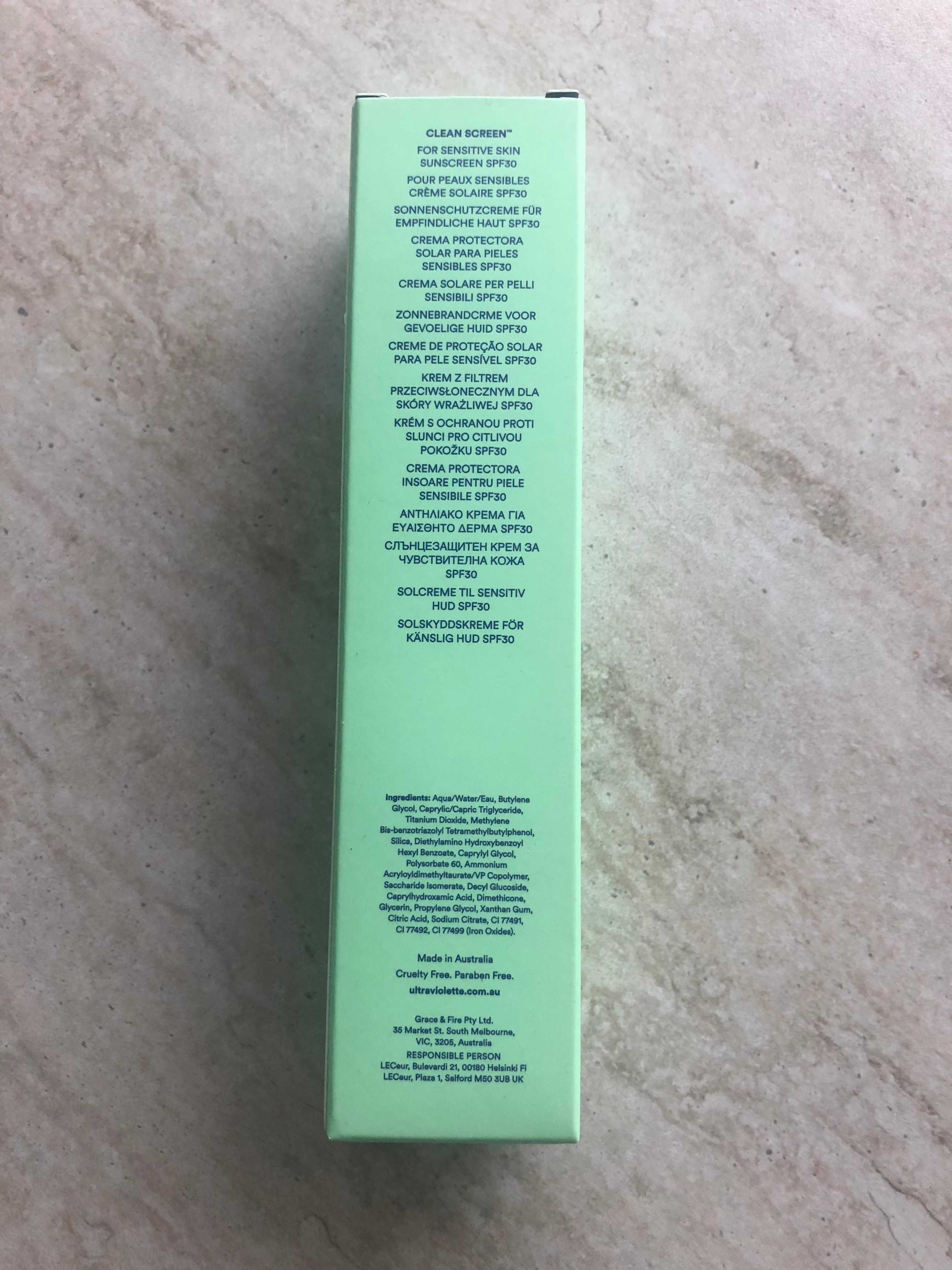Нова слънцезащита Ultra Violette Clean Screen SPF30