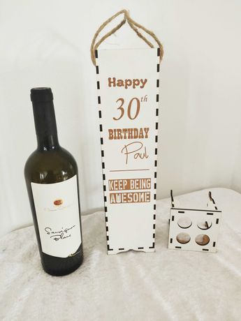 Cutii de vin personalizate cu mesaj