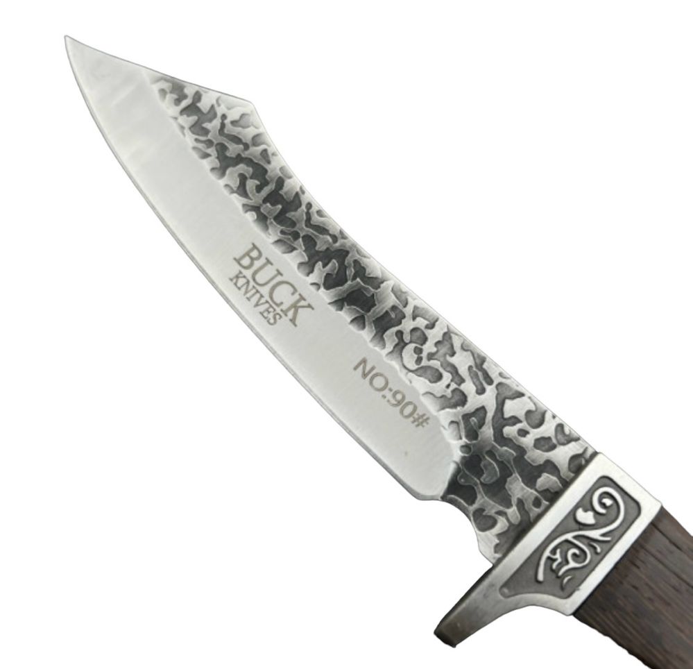 ловен нож  BUCK ORIENT COMPACT дървена дръжка+кожена кания 30зм