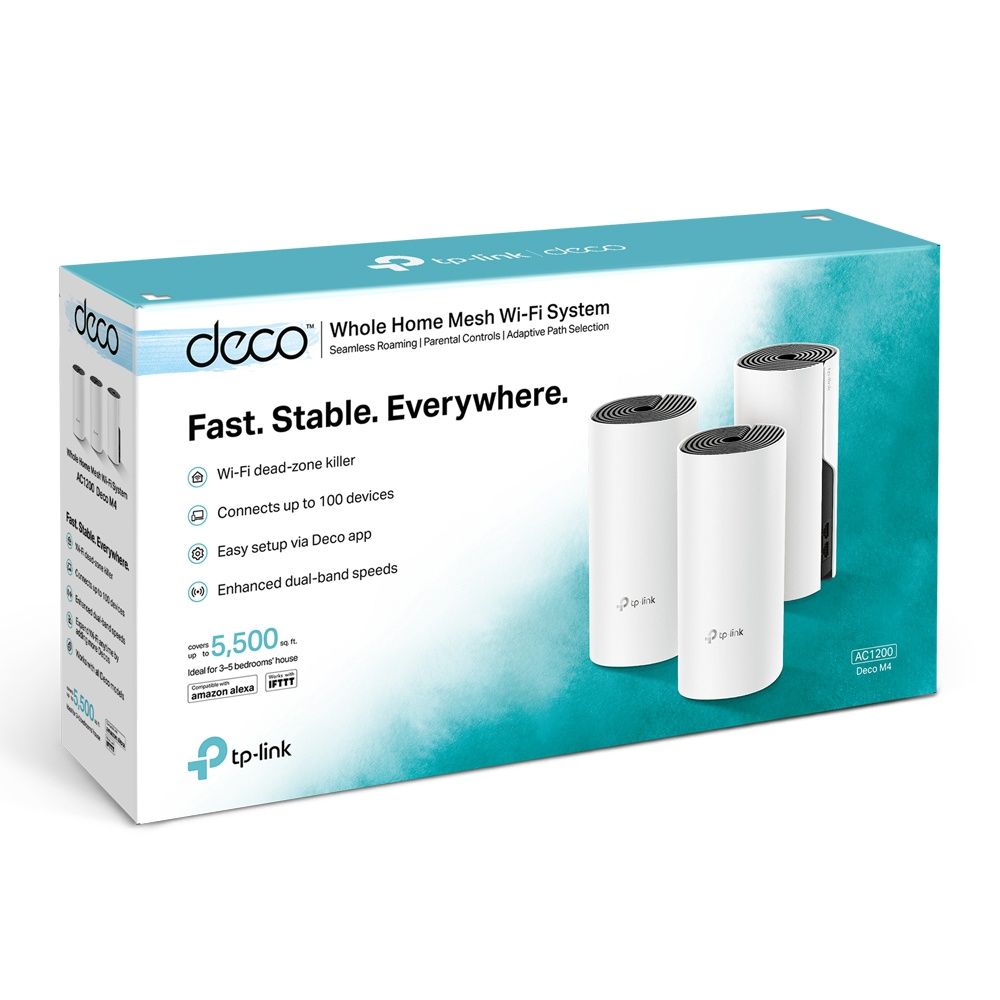 Deco M4 на 3 модуля – Быстрая и стабильная Wi-Fi Mesh система!