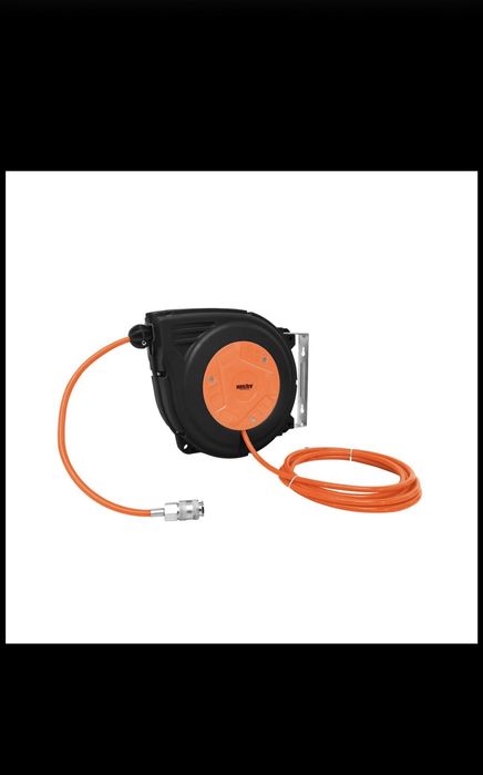 Tambur autoretractabil cu furtun de presiune 12m Hecht