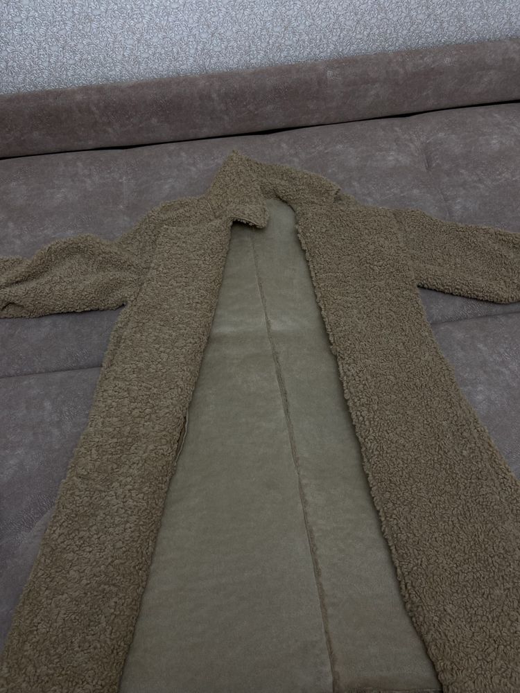 Длинная teddy coat. Тедди пальто