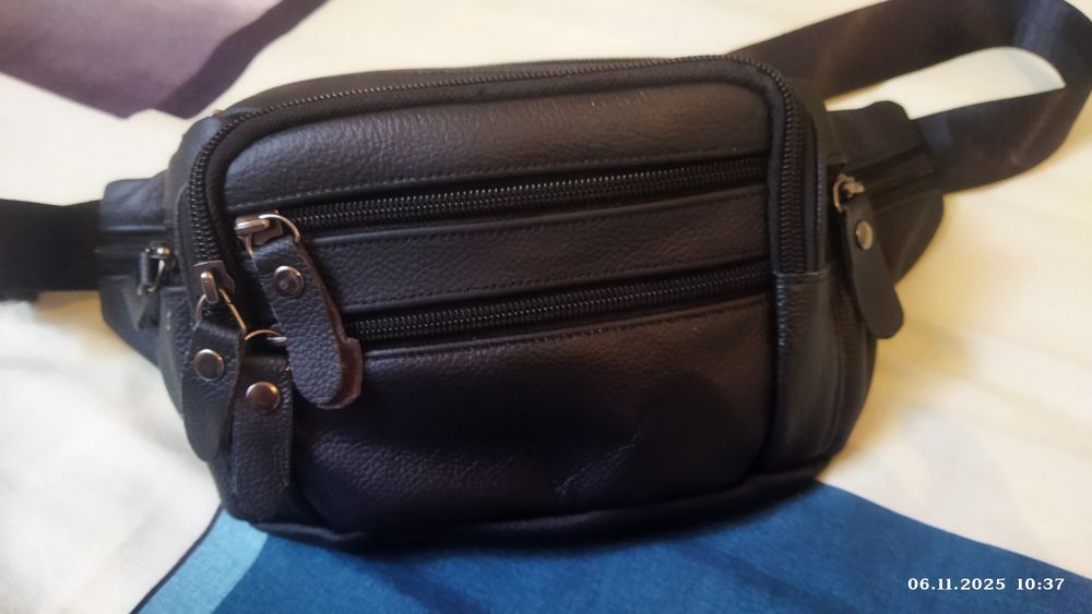 Поясная сумка. Натур. Кожа новая, 6500.т