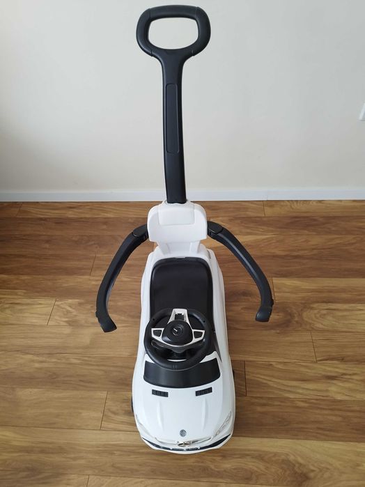 БЯЛ MERCEDES Кола за яздене с дръжка за бутане Mercedes-benz