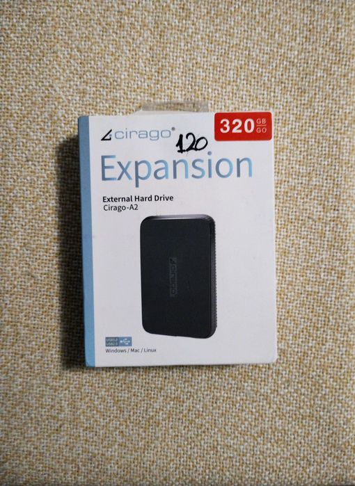Hard disk extern 320GB, USB 3.0, 2.5 inch, sigilat